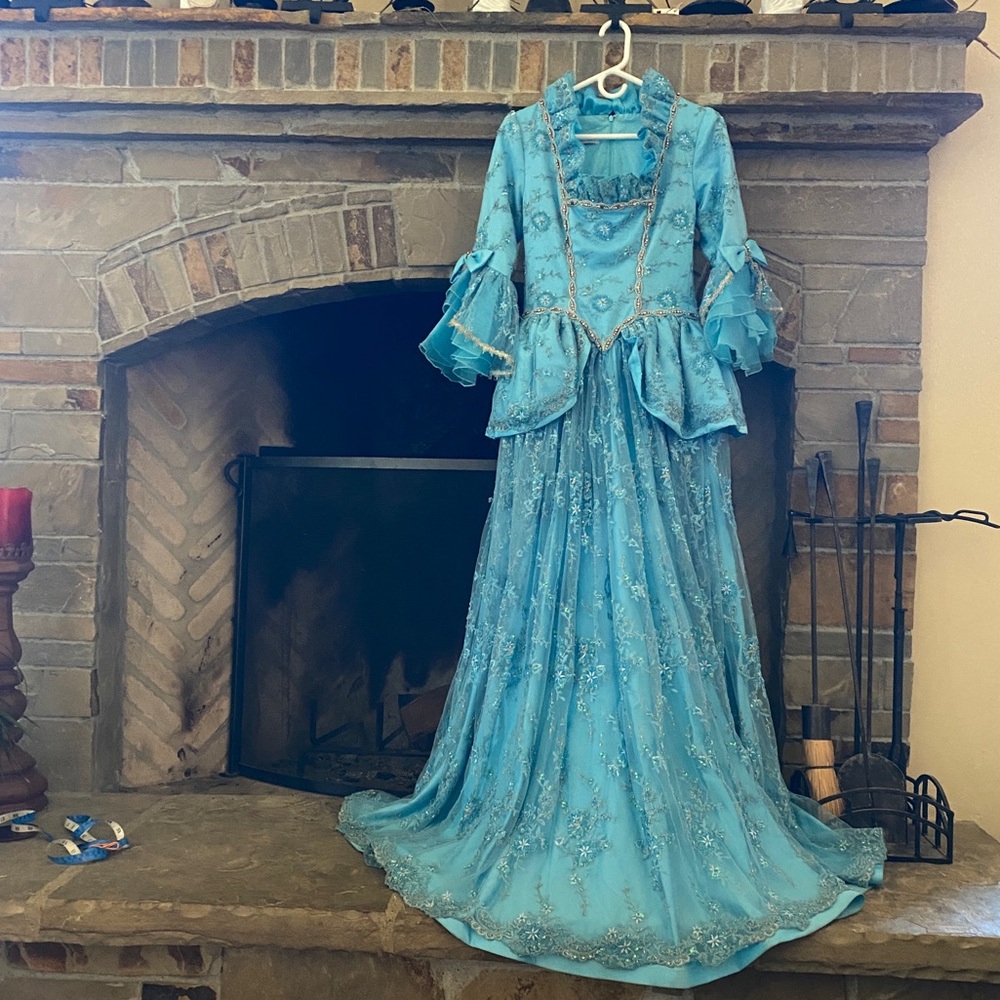 Vintage Custom Made Pageant Quinceanera Formal Gown Beaded Dress